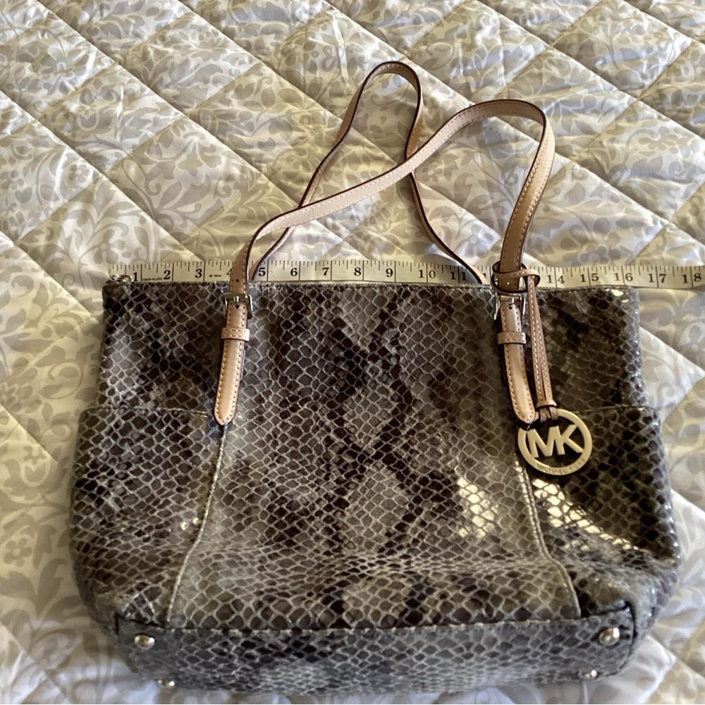 Michael Kors Jet Set Python Tote - Picture 3 of 9